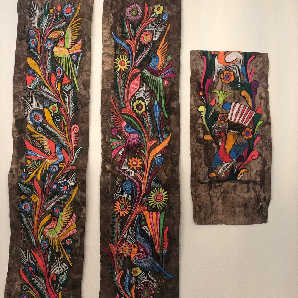 Amate vintage Mexican folk art